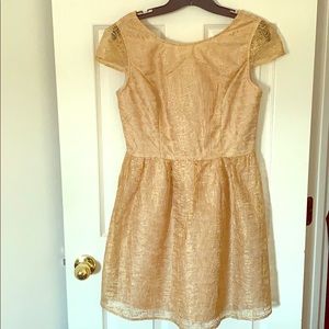 Alya size small gold dress NWT